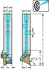 Immagine di Utensile con codolo – Sistema di tornitura a copiare W1011-12-20-R-AUSSEN-WL17-S-P