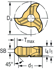 Immagine di Solid carbide circular milling cutters for chamfer milling MG545-Z3