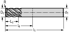 Poza cu Freze cilindro-frontale/de canelare din carbură metalică MA267.A-5-R