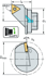 Picture of Replaceable head – screw clamping Q...-STFC • Walter Turn • metric • SECO GL Connection