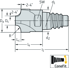 Picture of Solid carbide quarter-round profile mill H3E68118 • Protostar • ConeFit • metric • flute helix angle 0°