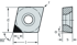 Picture of Turning Insert CBN – Positive rhombic 80° CCMW060204 WCB50