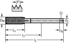 Picture of HSS-E machine thread formers TC410 • Advance • C = 2-3xTP (semi-bottom chamfer) • ≤3,5xD • MF/6HX • DIN 2174° • Suitable for blind hole • Suitable for through hole