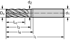 Immagine di Fresa per spallamenti e scanalature in metallo duro integrale MC377-A-B-C
