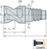 Picture of Frese per spallamenti e scanalature in metallo duro integrale H6E2511 • Protostar • ConeFit • metrico • Angolo d'elica 45° • Tipo Al 45 • Keyslot milling and helical mi