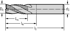 Immagine di Frese per spallamenti e scanalature in metallo duro integrale H608411