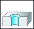 Picture of Chamfering tool D4580 • Xtratec • Parallel shank with collar • inch • κ=45°