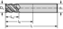 Picture of Solid carbide shoulder/slot mills MC326 • Supreme • Parallel shank • inch • flute helix angle 50° • Type N 50 • center cutting capability