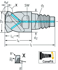 Picture of Solid carbide shoulder/slot mills H2EC94717 • Protostar FLASH • ConeFit • metric • flute helix angle 50°