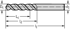 Picture of Punta elicoidale in HSS-E, extra-corta A1154TFT • VA INOX • DIN 1897 • 3xD • Codolo cilindrico • Angolo di punta 118°