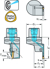 Picture of Groove turning – Radial grooving G1011-C...-P • Walter Capto TM  • Screw clamping • metric • Walter Capto TM  ISO 26623