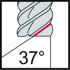 Picture of Solid carbide shoulder/slot mills MA321 • Advance • inch • flute helix angle° • center cutting capability