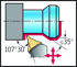 Immagine di Utensili di tornitura – Sistema di tornitura a copiare W1011-CAPTO-L-AUSSEN-WL25-P