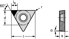 Bild von CBN – Dreikant positiv 60° TCGW_TS-1