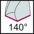 Picture of Micropunta in metallo duro integrale con canalino di lubrificazione DB133 • Supreme • 5xD • Angolo di punta 140°
