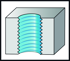 Picture of Fresa a filettare in metallo duro integrale TC611 • Supreme • UN60 • WJ30RC • ≤2xD • Codolo DIN 6535 HB • Codice tipo di uscita refriger: Uscita assiale concentrica