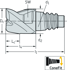 Picture of Solid carbide shoulder/slot mills H3E29148 • Protostar • ConeFit • metric • flute helix angle 45° • Type 45 • center cutting capability