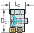 Picture of Porcupine milling cutter front piece F2238C.CE