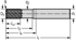 Immagine di Frese per spallamenti e scanalature in metallo duro integrale MA230-A-9-R-C