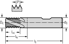 Picture of Solid carbide thread milling cutters TC610 • Supreme • UN60 • WJ30RC • ≤1,5xD • DIN 6535 HB shank