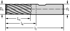 Picture of Solid carbide shoulder milling cutters MC183 • Advance • DIN 6535 HB shank • metric • flute helix angle 30°