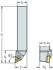 Immagine di Utensile con codolo – Fissaggio a cuneo MTJNL-ISO-AUSSEN