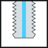 Picture of Fresa a filettare orbitale in metallo duro integrale TC630 • Supreme • M60 • WB10TJ • ≤3xD • Codolo DIN 6535 HA • Codice tipo di uscita refriger: Uscita assiale concentrica