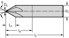 Picture of 60° solid carbide chamfer mill H305851