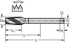 Picture of HSS-E machine taps • Paradur Ni • NPTF/NORMAL • DIN/ANSI • Suitable for blind hole • Suitable for through hole