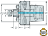 Picture of Aufsteckfräserdorn AK155.8.C • metrisch • Für Fräswerkzeuge mit zylindrischer Bohrung nach DIN 138 • ISO 26623
