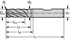 Immagine di Fresa per spallamenti e scanalature in metallo duro integrale MC377-W-B-R-C