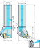 Picture of Shank tool – Rigid clamping DWLN...-P • Walter Turn • metric • Square shank • κ=95°