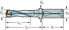 Picture of Exchangeable-tip drills D4140 • Cylindrical shank with flat • metric • 3xD • point angle 140° • Z=2