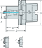 Picture of DIN 69893-1 A master A100M...HSK • metric • Modular NCT adaptor