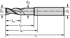 Picture of Solid carbide shoulder/slot mills MC267 • Advance • DIN 6535 HA shank • metric • flute helix angle 45° • Type Al 45 • center cutting capability