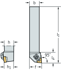 Picture of Shank tool – Rigid clamping DCLN • Walter Turn • inch • Square shank • κ=95°