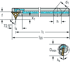 Picture of Boring bar – Copy turning system W1210 • Walter Turn • metric • Parallel shank with clamping surface