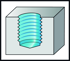 Picture of Maschio a macchina in HSS-E • Paradur Ni • ≤1,5xD • UNC/3B • ANSI B94.9 • Scanalatura destra 25° • Indicato per fori ciechi