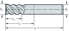 Immagine di Frese per spallamenti e scanalature in metallo duro integrale MC322-A-A