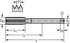 Picture of HSS-E PM machine taps • Paradur Eco CI • C = 2-3xTP (semi-bottom chamfer) • ≤3xD • G/NORMAL • DIN 5156 • neutral (straight) flute 0° • Suitable for blind