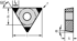 Immagine di CBN – Inserti triangolari positivi 60° TCGW_TS-3