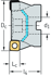 Immagine di Frese a spianare M5012 • Foro cil. trascin. trasv. DIN 138 • κ=88° • metrico