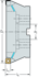 Picture of Frese a spianare M5012 • Foro cil. trascin. trasv. DIN 138 • κ=88° • metrico