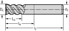 Immagine di Frese per spallamenti e scanalature in metallo duro integrale MC321-A-4-A