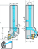 Picture of Shank tool – Rigid clamping DWLN...-P • Walter Turn • metric • Square shank • κ=95°